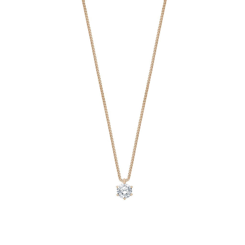 Gelbgold Diamant Halskette